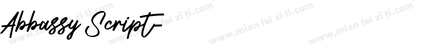 Abbassy Script字体转换